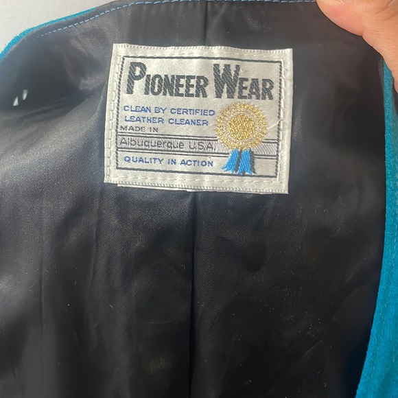 Pioneer Wear 80’s  fringe vest, turquoise EUC - Picture 11 of 11